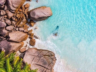 现代风景 俯瞰海景 海洋