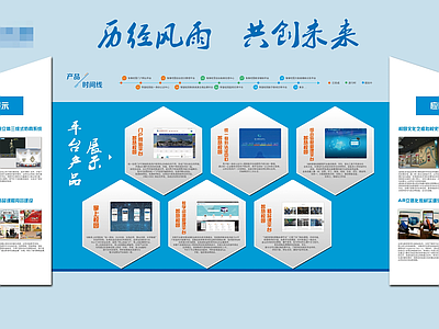 现代壁纸 企业介绍展板展墙