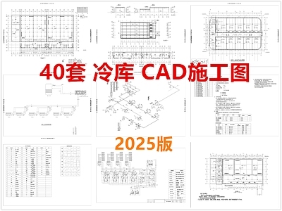 现代其他建筑 冷库 冷冻库 冷链 冷库建筑 施工图