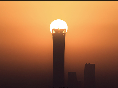 现代风景 日出