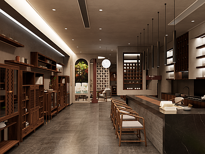 新中式其他店铺 茶叶店 茶室