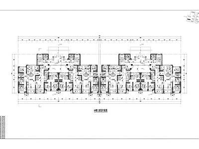 现代住宅楼建筑 小高层T2双拼 128＋105㎡ 施工图