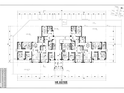 现代住宅楼建筑 小高层T2双拼 135＋104㎡ 施工图