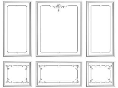 现代其他局部构件 法式石膏线 线条