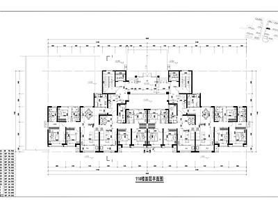 现代住宅楼建筑 小高层T2双拼 135＋104㎡ 施工图