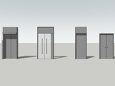 现代其他门 电梯门 玻璃门 单开门 双开门