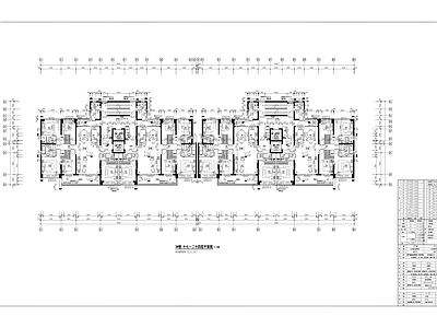 现代住宅楼建筑 T2双拼小高层 施工图