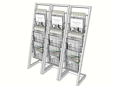 现代其他架子 书刊架 报纸架 阅读架 宣传册架
