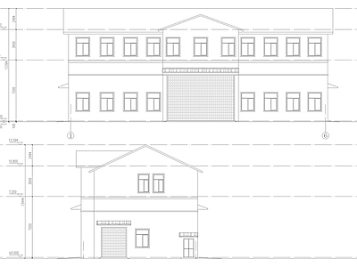 现代其他商业建筑 歙县转运中心 垃圾站 餐饮建筑 施工图