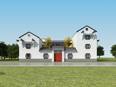 中式新中式古建 古建别墅 古建 中式庭院 别墅 四合院