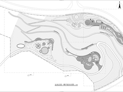 现代公园景观 山地公园景观 施工图