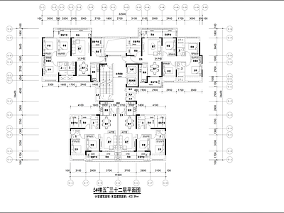 现代住宅楼建筑 中交地产产品库 施工图