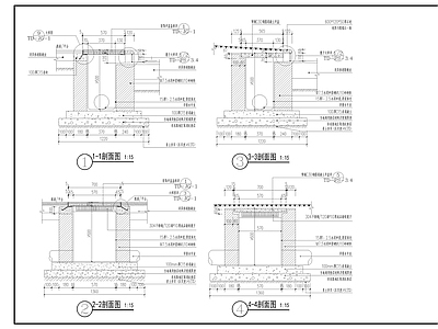 现代其他节点详图 侧立雨水口 施工图