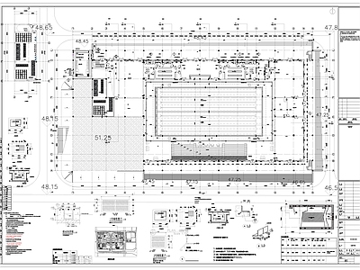 现代游泳馆 现代游泳馆 施工图 游泳馆