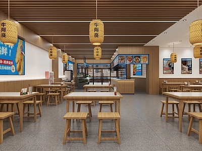 新中式快餐店 档口店 快餐厅 加盟连锁店 新中式餐厅点