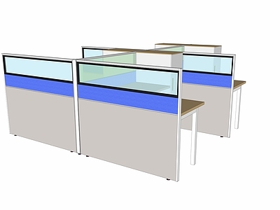 现代办公桌 职员办公桌 屏风工位 办公桌 职员桌