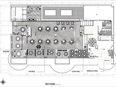 现代西餐厅 主题餐厅 施工图