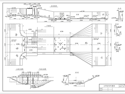 现代其他节点详图 水闸结构图 施工图