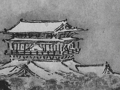 新中式中式挂画 水墨画 国画 古画 艺术挂画