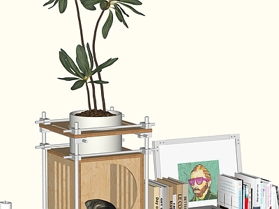 现代花几 光轴花架活动 光轴猫窝
