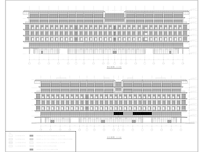 幕墙结构 医院7层 玻璃铝板雨棚 施工图