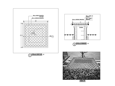 景观节点 风井装饰 施工图
