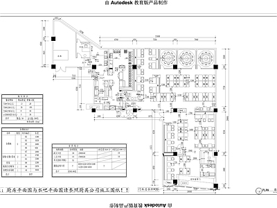 现代工业快餐店 连锁餐饮 施工图