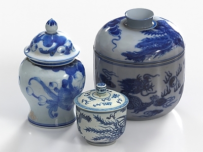 茶具 茶叶罐子 茶杯 陶瓷罐子 水杯 瓷器罐子 青花瓷