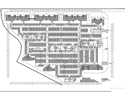 现代其他交通建筑 世贸张家港暨阳湖 车库973车车位 施工图