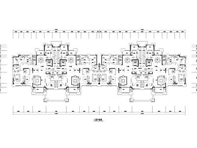 现代住宅楼建筑 140户型 平立剖全套图纸 施工图