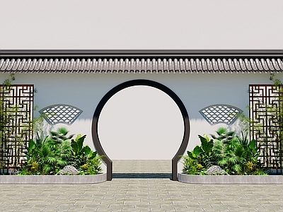 中式古建 古建门头