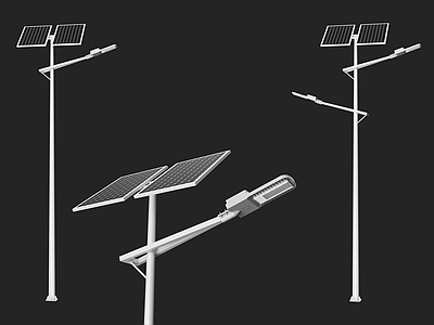 现代简约路灯 太阳能路灯 路灯 景观灯 光伏下线