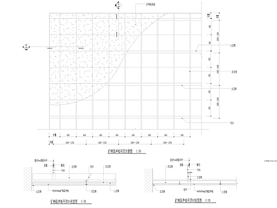其他节点详图 矿棉板吊顶示意图 施工图