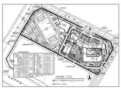 现代新中式学校建筑 中学 总平面图 教室平面图 施工图