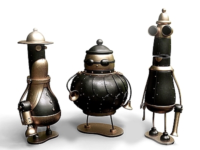 现代Machinarium 的小型收藏人物