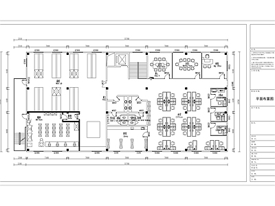 现代整体办公空间 机械零部件厂 研磨间 实验室 室内办公布置图 施工图