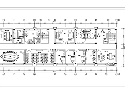 现代意式整体办公空间 写字楼办公区方案 施工图