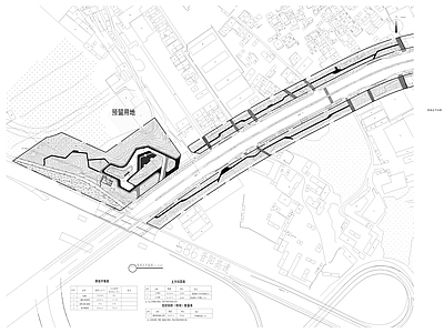 中式公园景观 街角公园 公园地形图 施工图