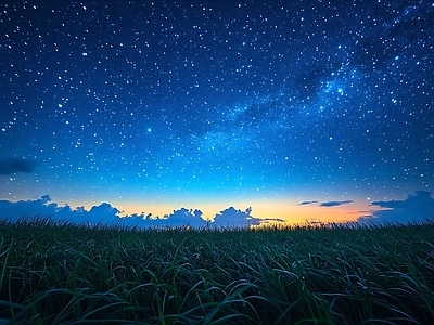 现代天空外景 绝美夜空背景 星空