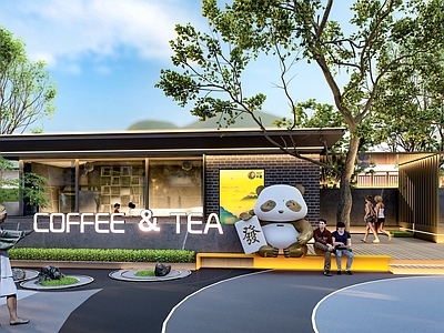 现代其他景观小建筑 网红咖啡厅 户外咖啡厅 网红打卡点
