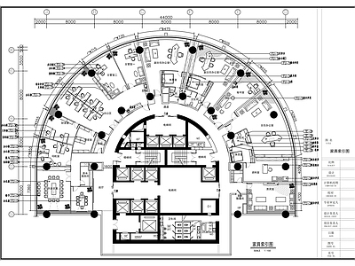 现代整体办公空间 金融行业办公室 装 施工图