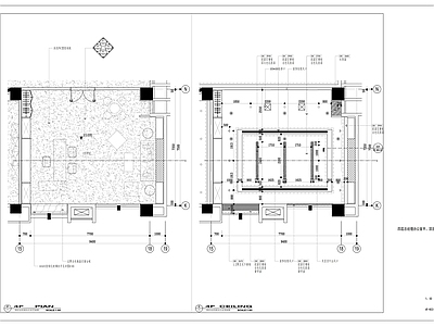 现代独立办公室 总经理办公室 施工图