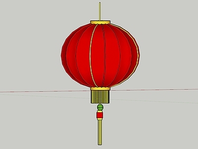 中式新中式挂件 灯笼 喜庆 节庆 红灯笼 圆形