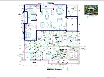 中式庭院 中式庭院景观施工 施工图