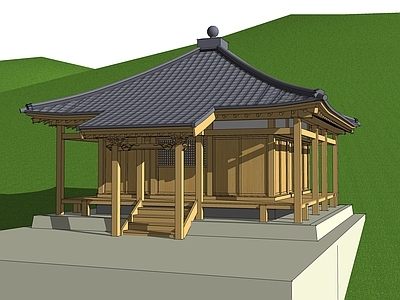 中式寺庙建筑 寺庙建筑 古建