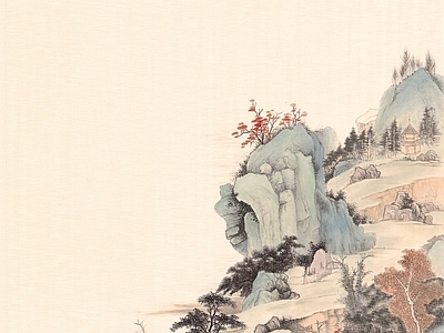 现代新中式挂画 艺术挂画 古画 插画 国画 水墨画