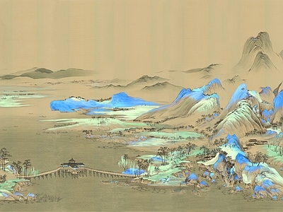 现代新中式挂画 艺术挂画 古画 国画 水墨画 抽象挂画