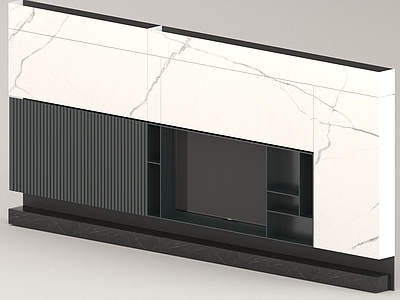 现代电视背景墙 客厅背景墙 大理石背景墙 木饰面背景墙