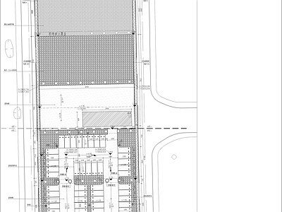 现代广场 桥下空间景观布置 社会停车场 施工图