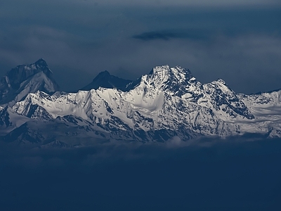 现代其它外景 雪山夜景 雪山外景夜景